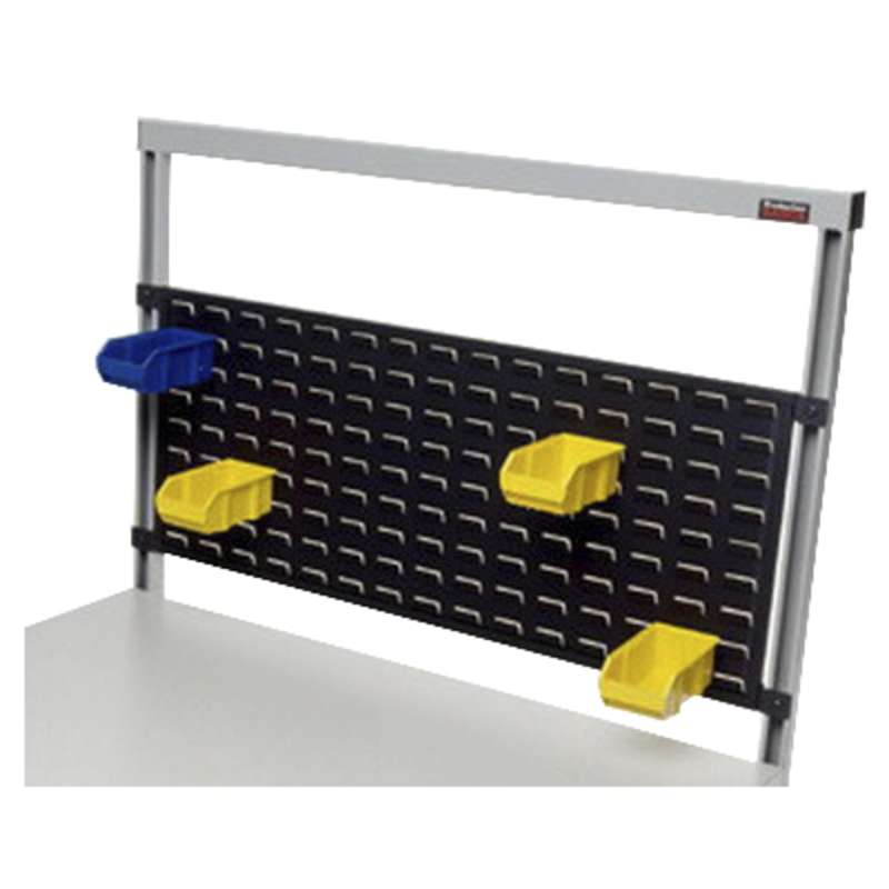 Bin Panel Enclosure, Black Steel, 48 x 19"